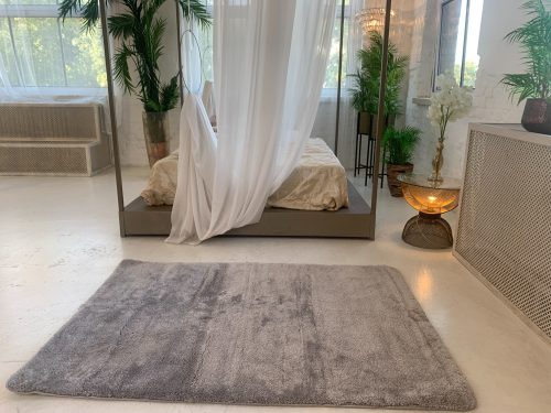 Stockholm mäkký sivý shaggy koberec 67x220