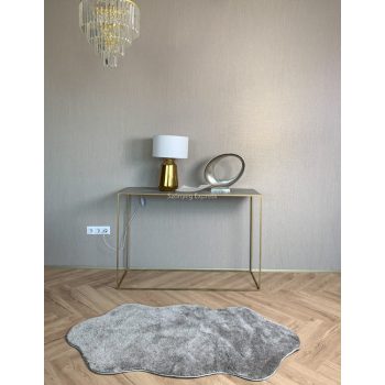 Stockholm mäkký oválny sivý shaggy koberec 67x110