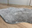 Stockholm mäkký oválny sivý shaggy koberec 67x110