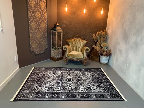 Prime PS962V1 čierny koberec 160x220 cm