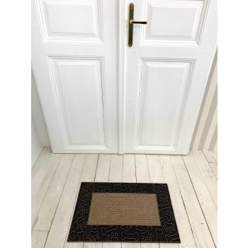 Moderná bronzá-béžová pogumovaná rohožka 45x75cm