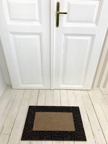 Moderná bronzá-béžová pogumovaná rohožka 45x75cm